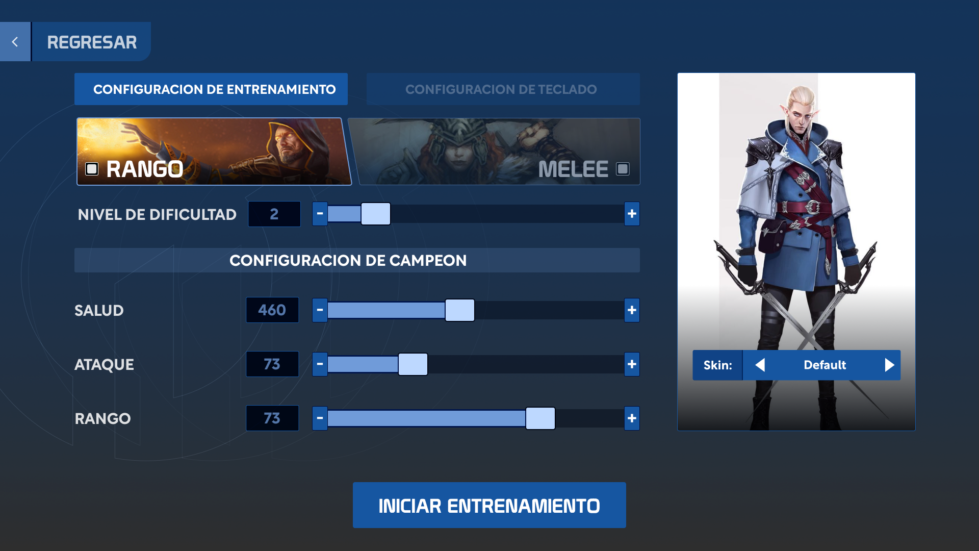 Screen 3: Ready to train!